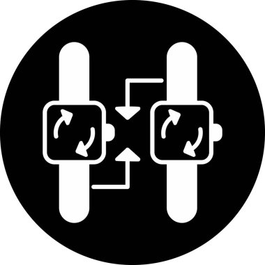 paylaşımlı simge vektör illüstrasyonu