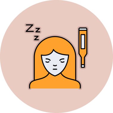 kadın simge vektör illüstrasyonu