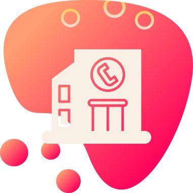 Bir ev simgesinin vektör illüstrasyonu