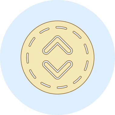 Çizgi film donutunun vektör çizimi