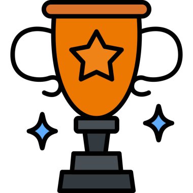 Kupa kupası ödül simgesi - taslak biçimi