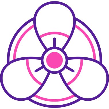 Çiçek. Web simgesi basit illüstrasyon