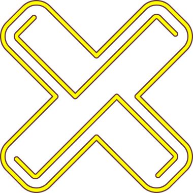 çapraz x harf simgesi