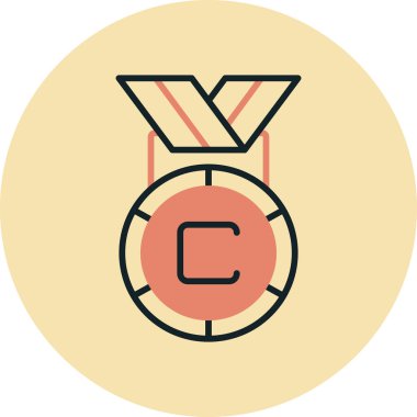 Madalya. Web simgesi basit tasarım