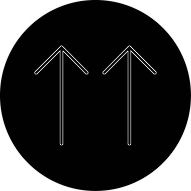 Beyaz arkaplanda ok simgesi izole edildi, n