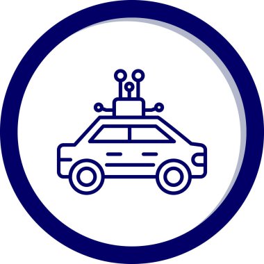 - Araba. Web simgesi basit illüstrasyon