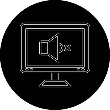 Dizüstü bilgisayar simgesi vektör çizimi