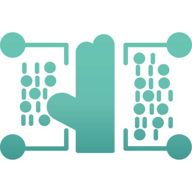 Modern bir simgenin vektör illüstrasyonu