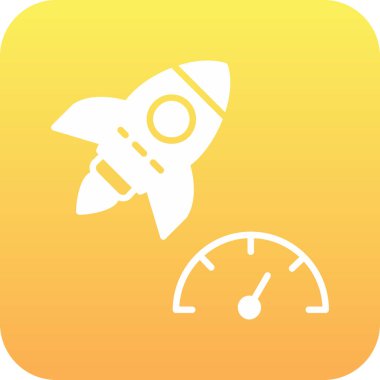 roket simgesi, vektör biçimi