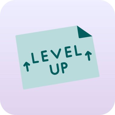 Seviye. Web simgesi basit illüstrasyon