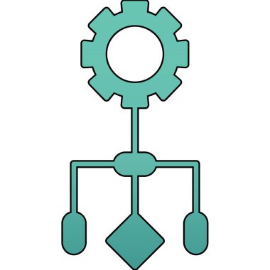 Modern bir simgenin vektör illüstrasyonu