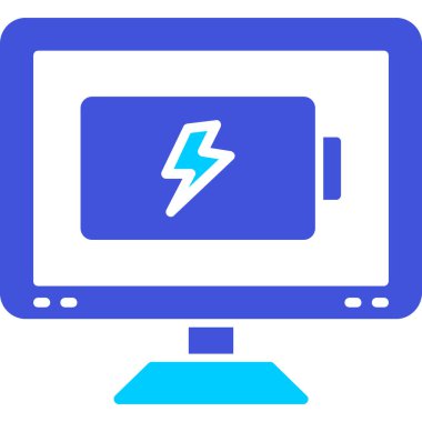 Bilgisayar. Web simgesi basit illüstrasyon