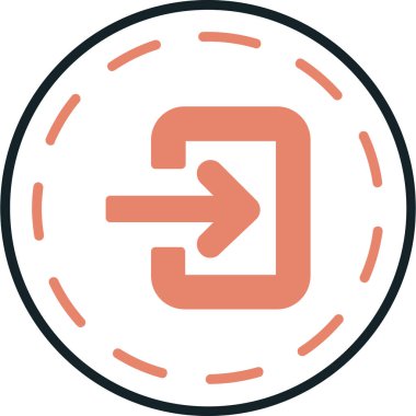 Ok. Web simgesi basit illüstrasyon