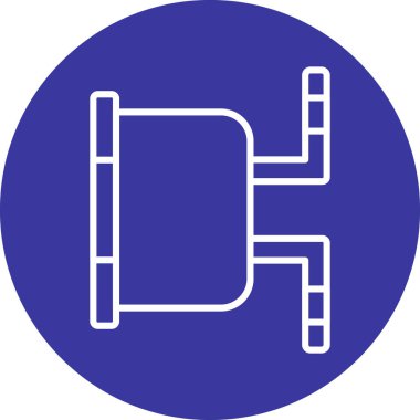 Modern b 'nin vektör illüstrasyonu eksik simgesi