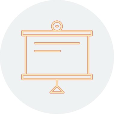 Web tarayıcı ince çizgi simgesi vektörü