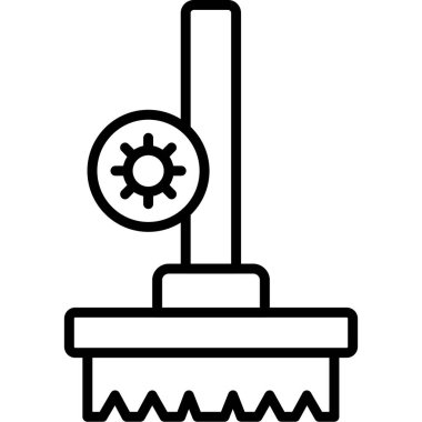 Bahçe ve tarım ikonu vektör illüstrasyonu