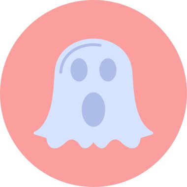 Hayalet. Web simgesi basit illüstrasyon