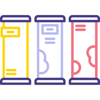 veri depolama simgesi. özet veri depolama vektör simgesi rengi ince kontur