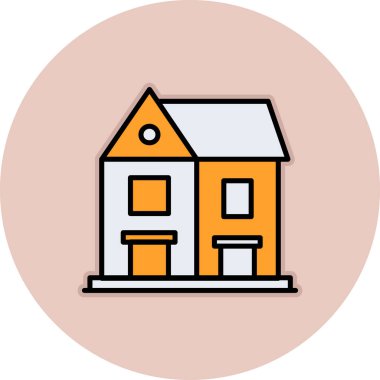 Ev simgesinin vektör illüstrasyonu