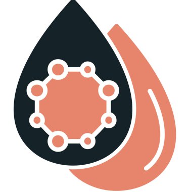 Kan bağışı, kan damlası vektör çizimi