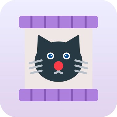 kedi simgesi, vektör illüstrasyonu