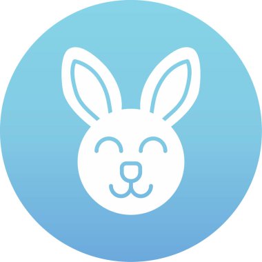 Taslak biçiminde tavşan paskalya ikonu