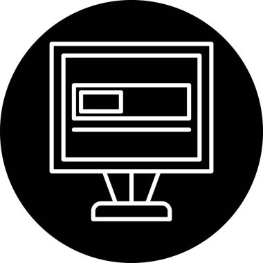 seo modern simgesinin vektör illüstrasyonu