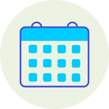 Takvim. Web simgesi basit tasarım