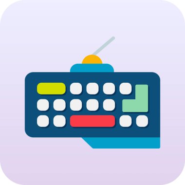 Klavye simgesi vektör illüstrasyonu