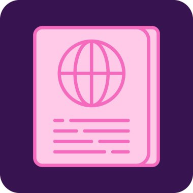 dünya haritası simgesi, vektör illüstrasyonu