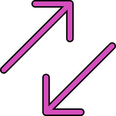 Ok. Web simgesi basit illüstrasyon