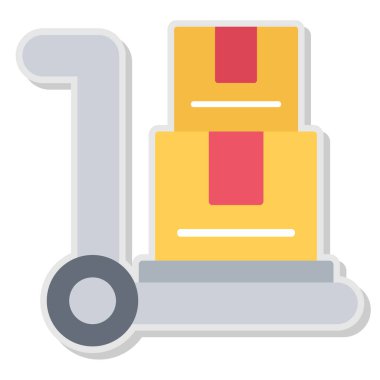 Taşıyıcı simgesi, vektör illüstrasyonu