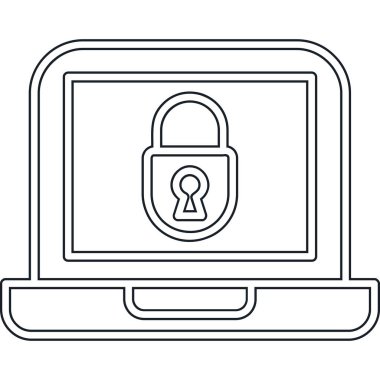 Internet güvenlik vektör simgesi