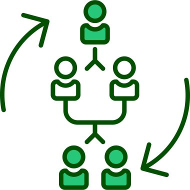 iş ekibi simgesi, vektör illüstrasyonu