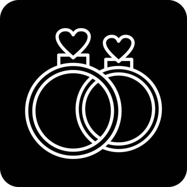 Düğün çifti. Basit tasarım