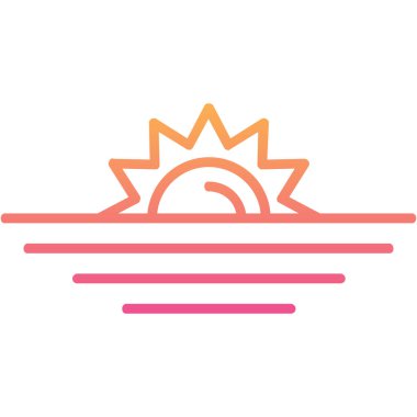 Güneş Simgesi Vektör illüstrasyonu