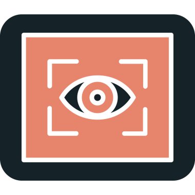 Göz simgesi vektör illüstrasyonu