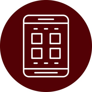 vektör telefon simgesi çizimi