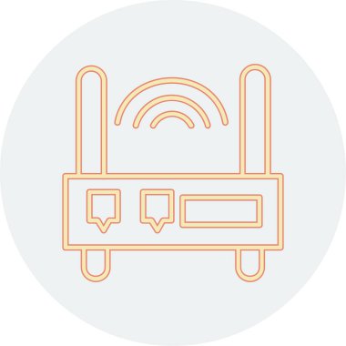 Yönlendirici. Web simgesi basit illüstrasyon