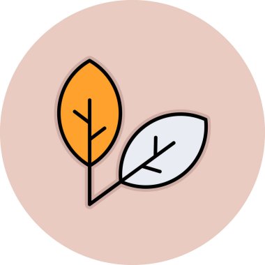 vektör ağacı düz renk çizgisi simgesi