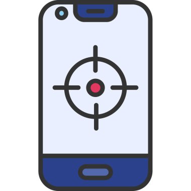 hedef simge vektör illüstrasyonu