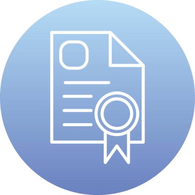 Belge simgesinin vektör illüstrasyonu