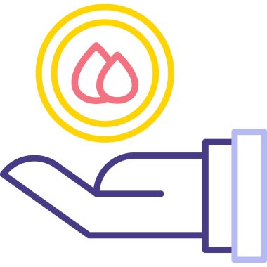 ikon vektör illüstrasyonunu bırak