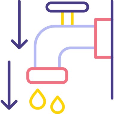 Yağ borusu. Web simgesi basit illüstrasyon