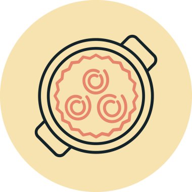 Gıda simgesinin vektör illüstrasyonu