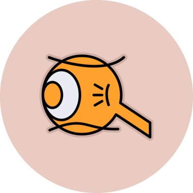 balığı web simgesi, vektör çizim