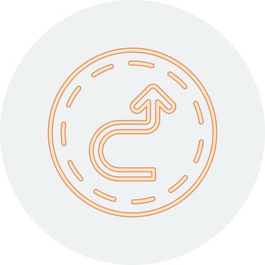 Bir çember simgesinin vektör illüstrasyonu