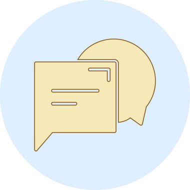 Sohbet simgesi vektör illüstrasyonu