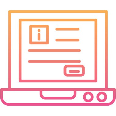 Bilgisayar. Web simgesi vektör illüstrasyonu