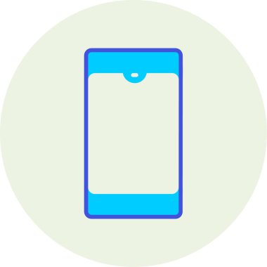 akıllı telefon aygıtı simgesi, vektör illüstrasyonu